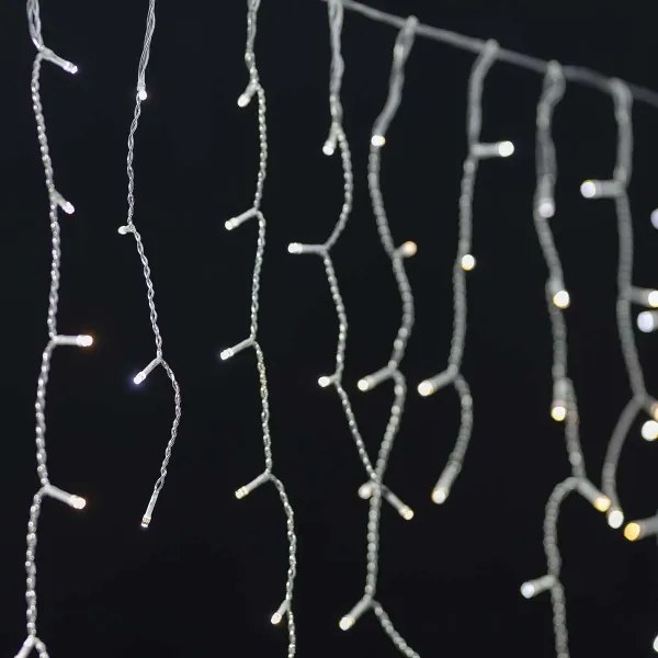 Perdea LED de Crăciun 240xLED/8 funcții 8m IP65 Wi-Fi Tuya Nedis WIFILXC03W250