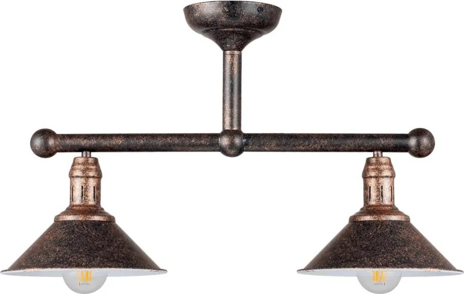 BRILAGI - Lustră pe tijă FORGE 2xE27/60W/230V cupru/patină