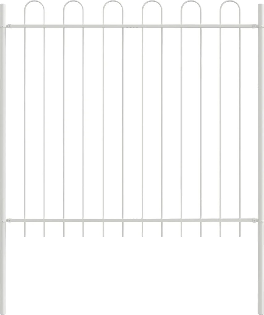 vidaXL Gard de Grădină 4 pcs Gri 6,8 x 1,2 m Oțel acoperit cu pulbere