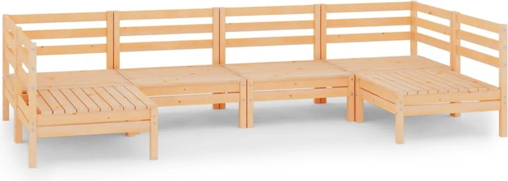 vidaXL Set mobilier de grădină, 6 piese, lemn masiv de pin