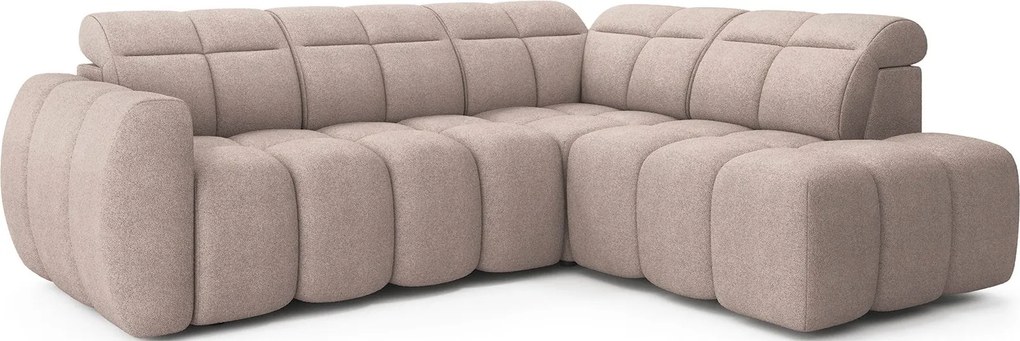 Colțar lemn masiv Extensibil Falcon 258x208cm Ladă Depozitare Personalizabil Electric