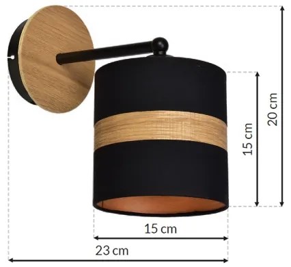 Aplică perete TERRA 1xE27/60W/230V