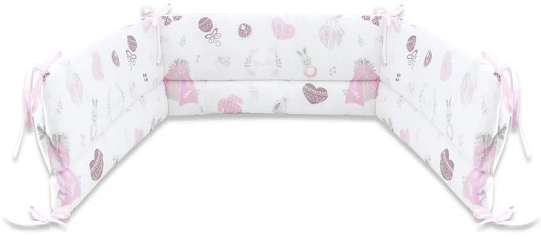 Aparatoare laterala 180x30 cm Baby Shower Pink MimiNu