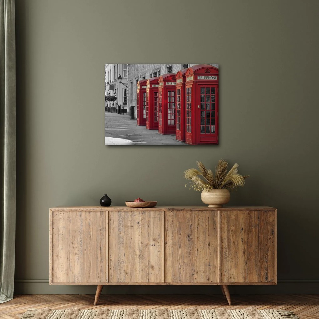 Tablou - Cutii telefonice din Londra (70x50 cm)