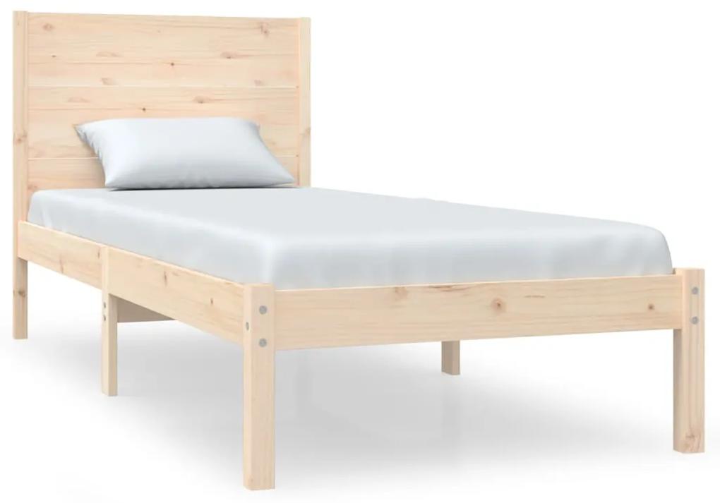 3104143 vidaXL Cadru de pat, 100x200 cm, lemn masiv de pin