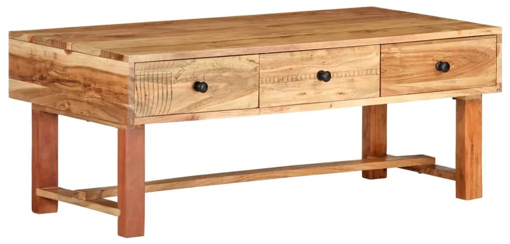 vidaXL Măsuță de cafea, 100x50x40 cm, lemn masiv de acacia