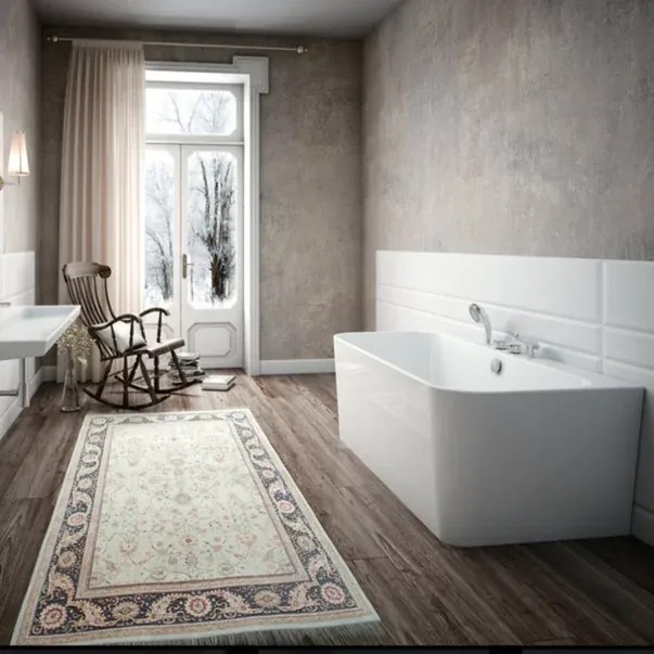 Cada freestanding Kreiner Maggie 160x75 cm finisaj alb lipita de  perete  BTW