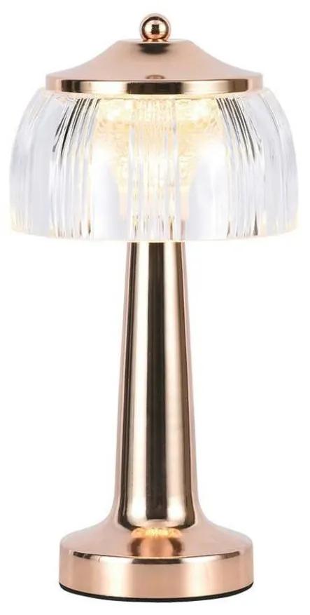 Lampă LED dimabilă de masă LED/1W/5V 3000-6000K 1800 mAh roz-auriu