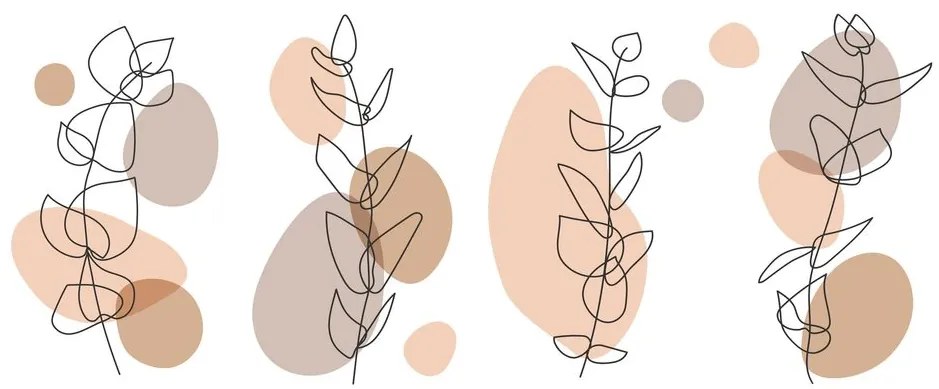 Tablou natura moartă minimalistă ale plantelor