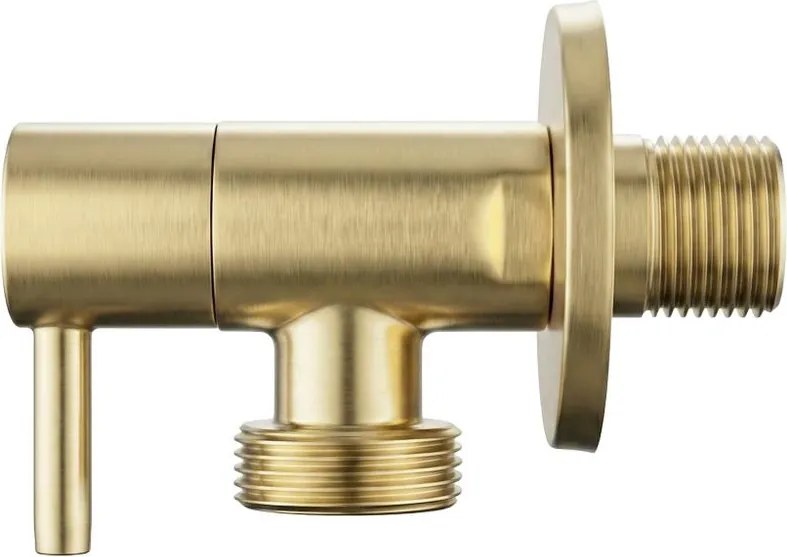 Robinet coltar 1 2   x 3 4   auriu periat