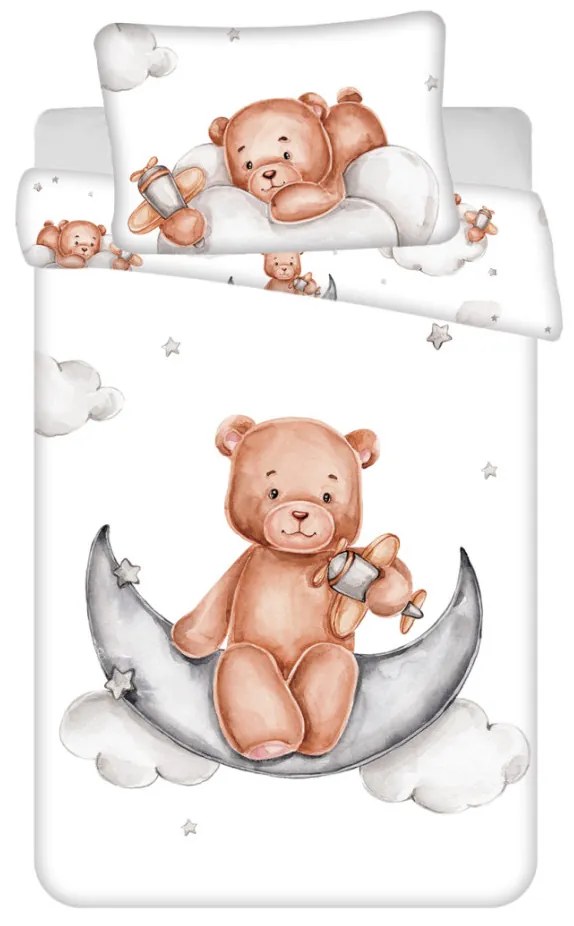 Urs Plane, Lenjerie de pat pentru copii 100×135cm, 40×60 cm
