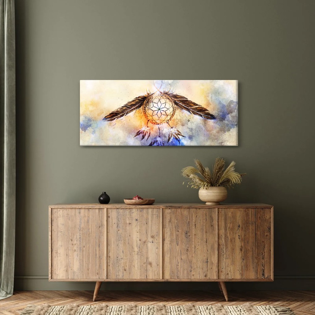 Tablou - Captator de vise cu pene (120x50 cm)