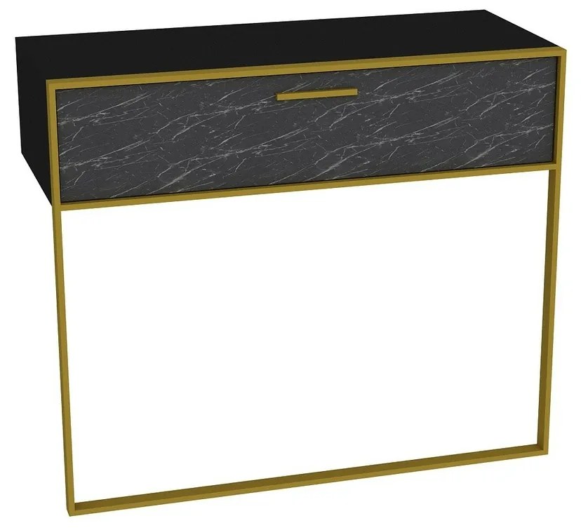 Masă decorativă Polka negru