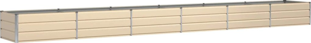 vidaXL Jardinieră Creme 600 x 80 x 45 cm Oțel