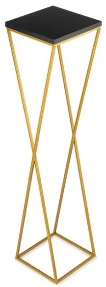 Suport de flori LOFT 100x24 cm auriu/negru