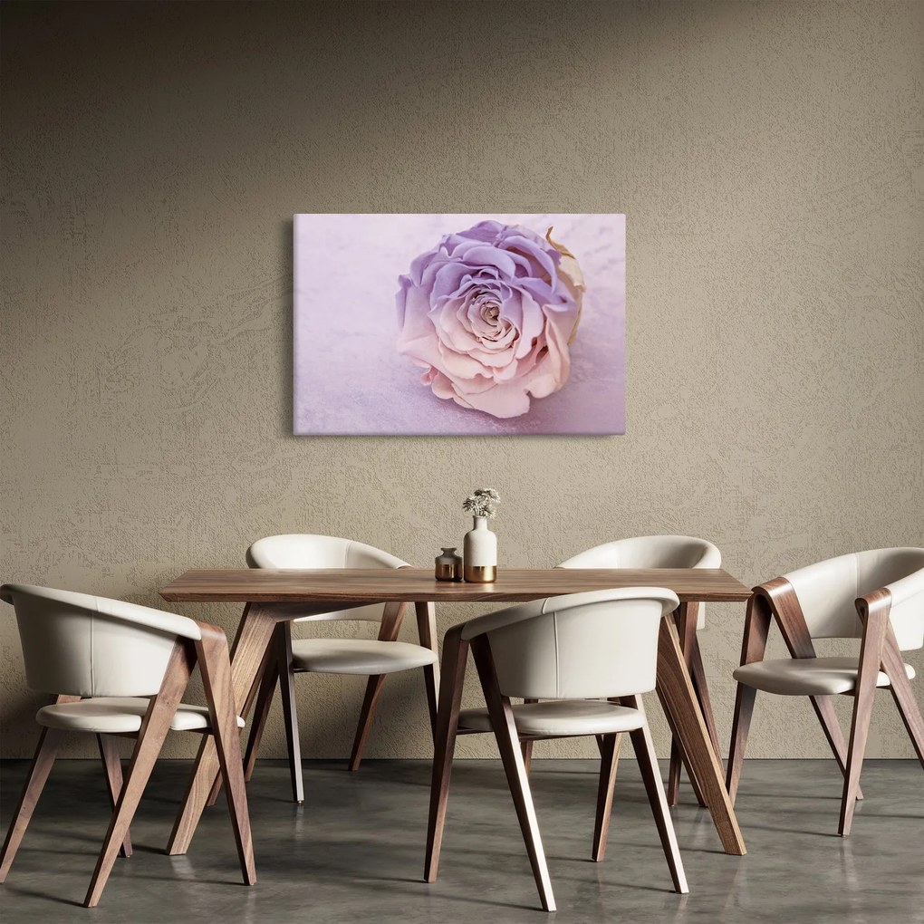 Tablou detaliu florii de trandafir (90x60 cm)