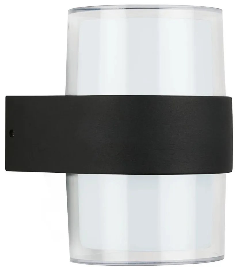 Telefunken 320405TF - Aplică LED de exterior pentru perete, 2x LED, 8W, 230V, IP44, negru