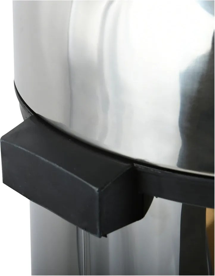 Coș de gunoi argintiu lucios cu senzori de atingere din oțel 30 l – MSV