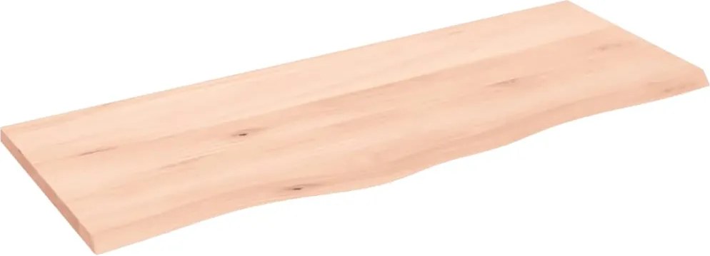 vidaXL Blat de baie, 100x40x2 cm, lemn masiv netratat