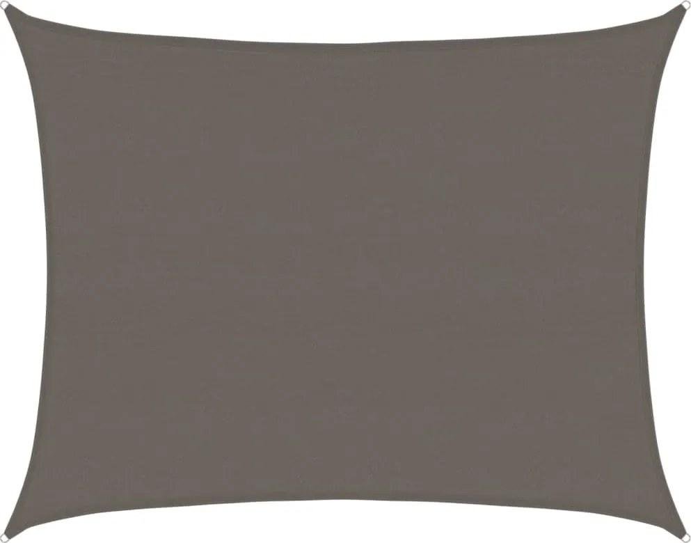 vidaXL Pânză parasolar, antracit, 6x8 m, HDPE, 160 g/m²