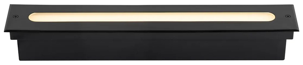 Spot modern la sol negru 50 cm cu LED IP65 - Eline