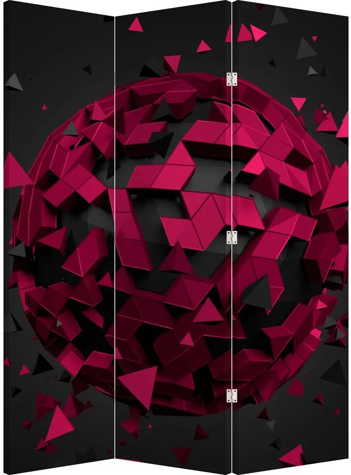 Paravan - Abstracție 3D (126x170 cm)