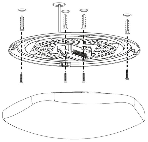 Plafonieră LED RGB dimabilă TOTARI-C LED/34W/230V Eglo 97921 + telecomandă