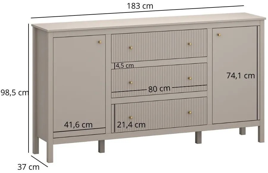 Comodă Karankas 1 (taupe) . 1116952