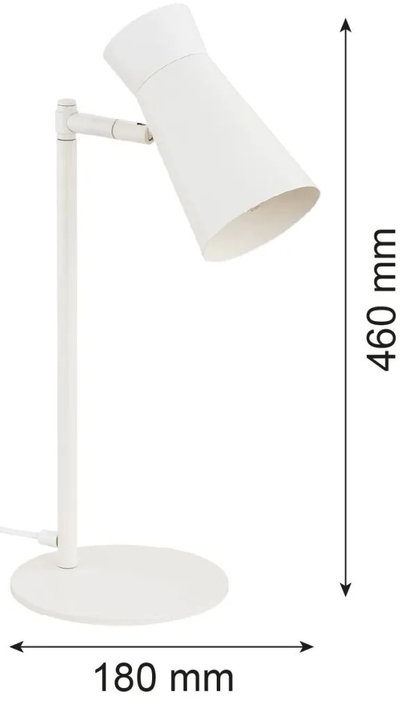 Lampa cu spot directionabil LORD 8876 alb crem