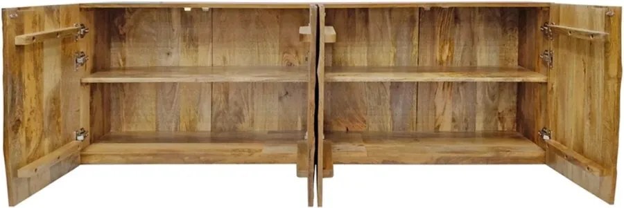 Comoda suspendata din lemn de mango Scorpion 180cm, maro A-46647 VC