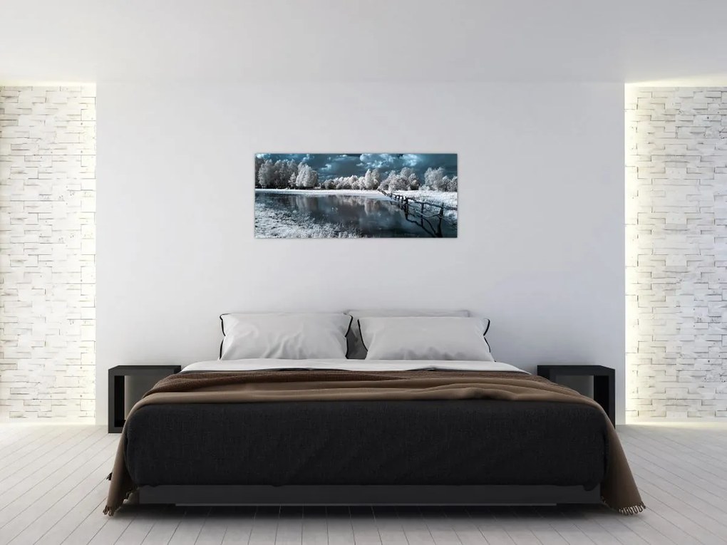Tablou - Peisaj înghețat (120x50 cm)