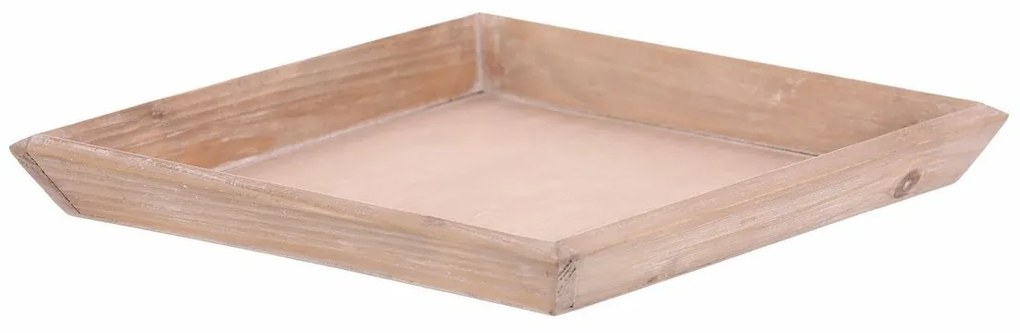 Tava din lemn Riaza maro, 26 x 26 x 3 cm