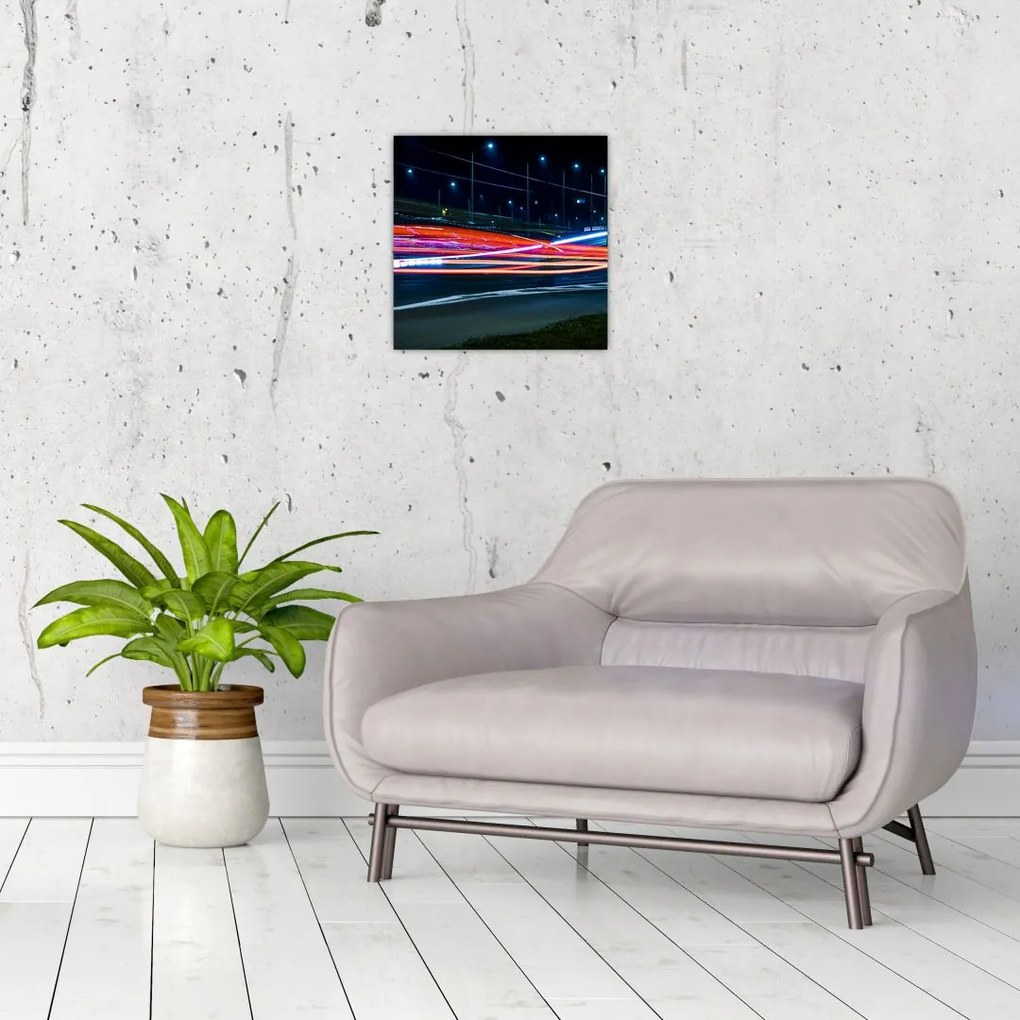 Tabloul orașului nocturn (30x30 cm)