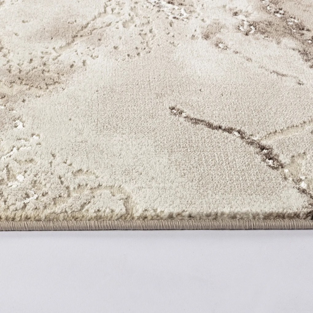 Covor Modern Living , Dormitor Dreptunghiular Marmara T160A Crem Bej (Alege dimensiunea: 100 x 200)