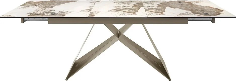 Masa extensibila deosebita design LUX Porcelain Marble 180-240cm