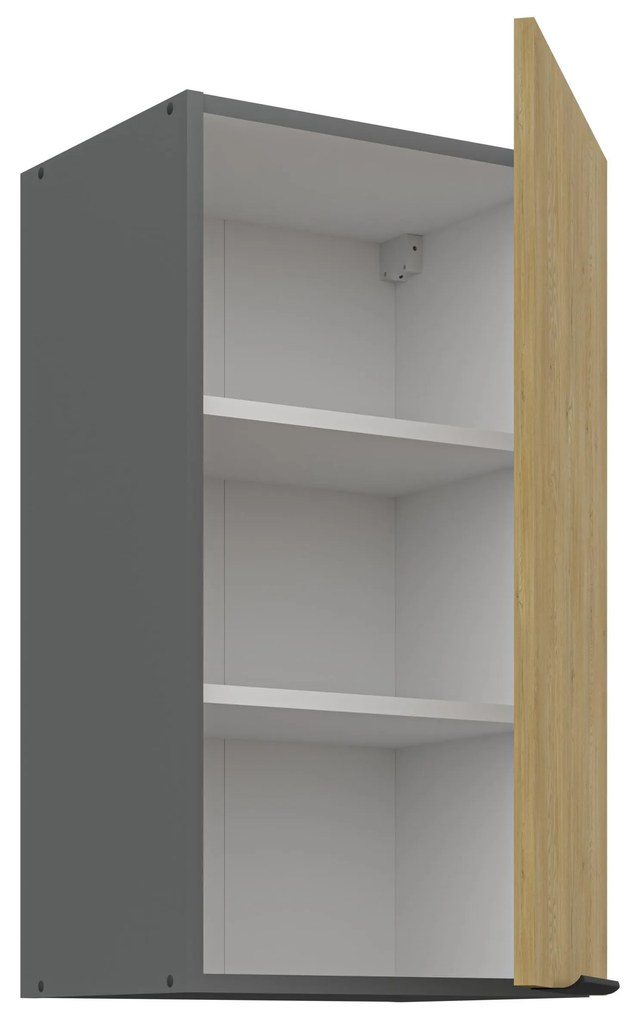 Dulap superior de bucătărie Carminia 40 G-72 1F (stejar cremona + antracit). 1127947