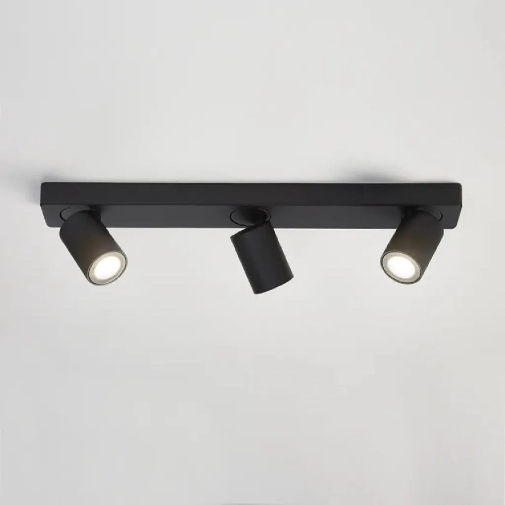 Corp aplicat cu 3 spoturi directionabile Moon 3 Bar, negru