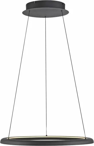 Schöner Wohnen 15570-18-LED QUILLO, lustră suspendată pe cablu LED, dimabilă, 36 W, 230 V, Ø 60 cm, negru