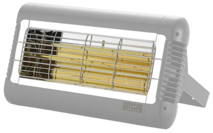 Incalzitor Terasa infrarosu cu halogen 2000 W (pt. 10 mp) - Argintiu - IP55 - SORENTO