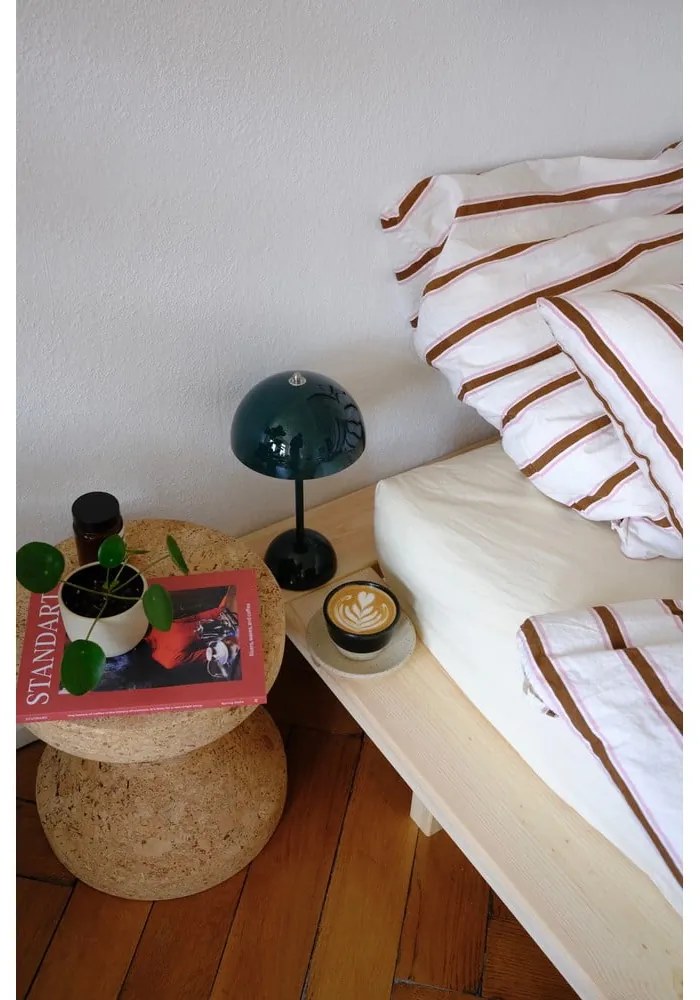 Pat în culoare naturală din lemn de pin cu somieră 90x200 cm Japan – Karup Design