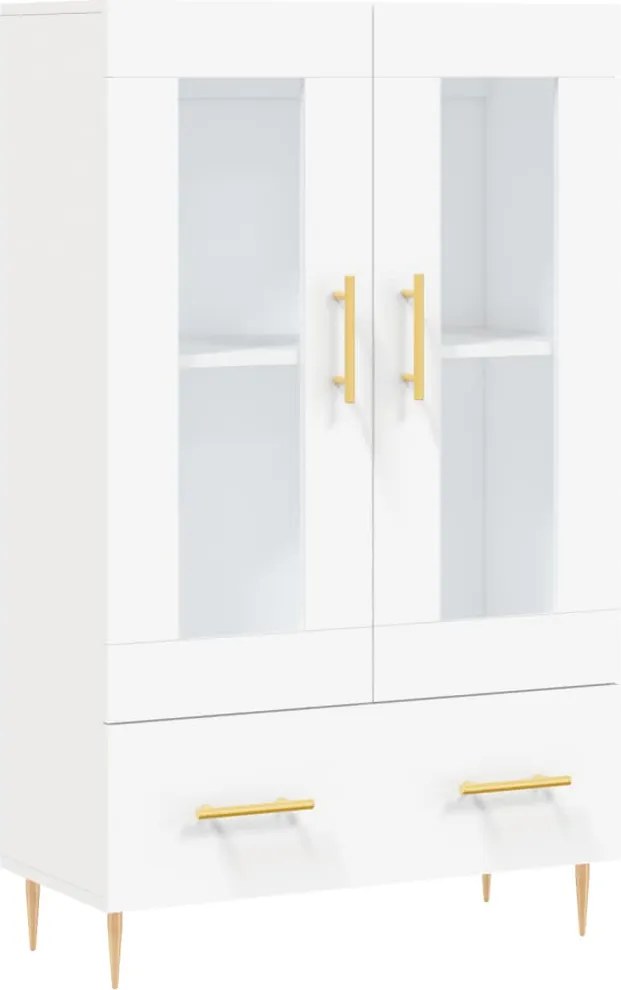 vidaXL Dulap înalt, alb, 69,5x31x115 cm, lemn prelucrat