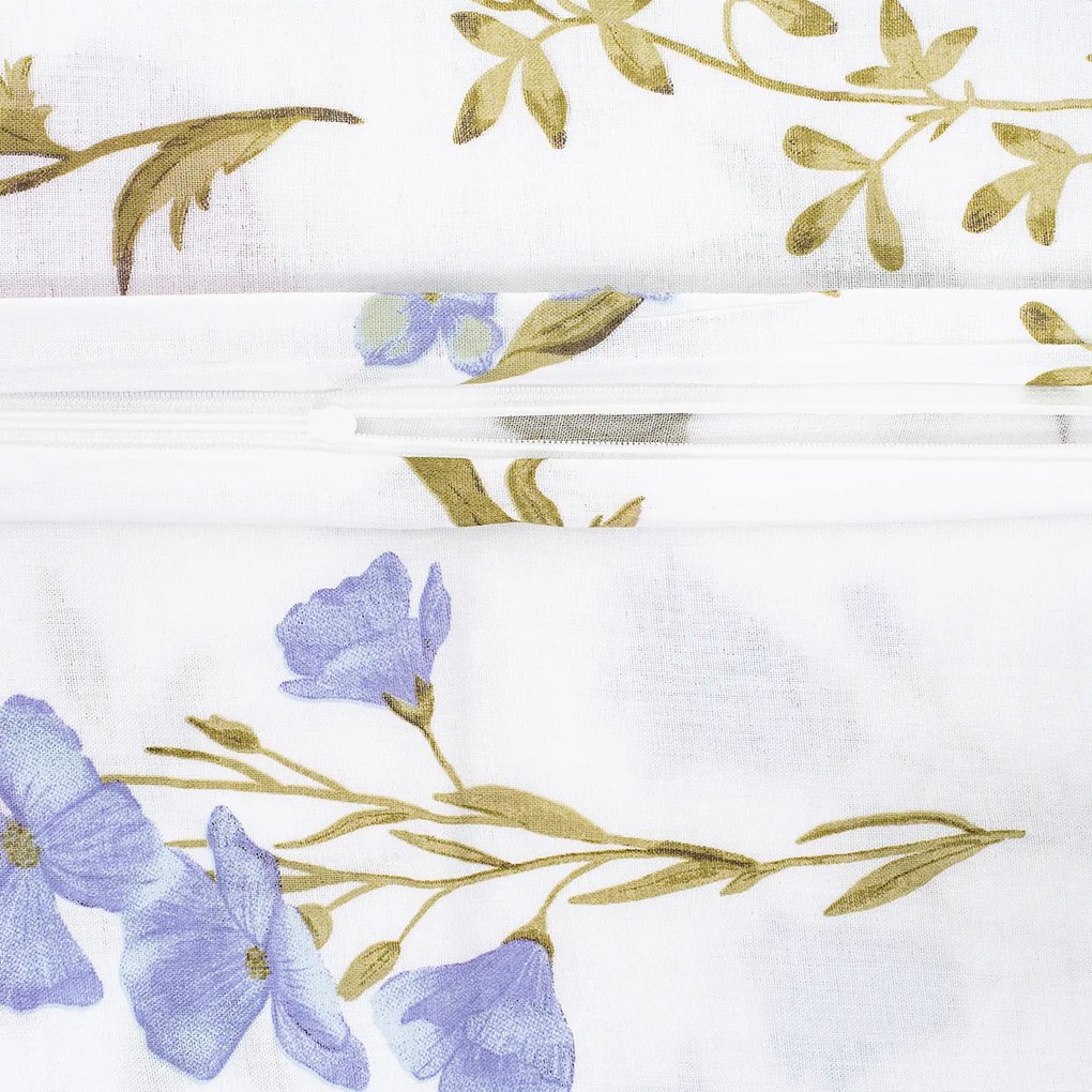 Lenjerie de pat din muselină 4Home Wildflower Harmony, 140 x 220 cm, 70 x 90 cm