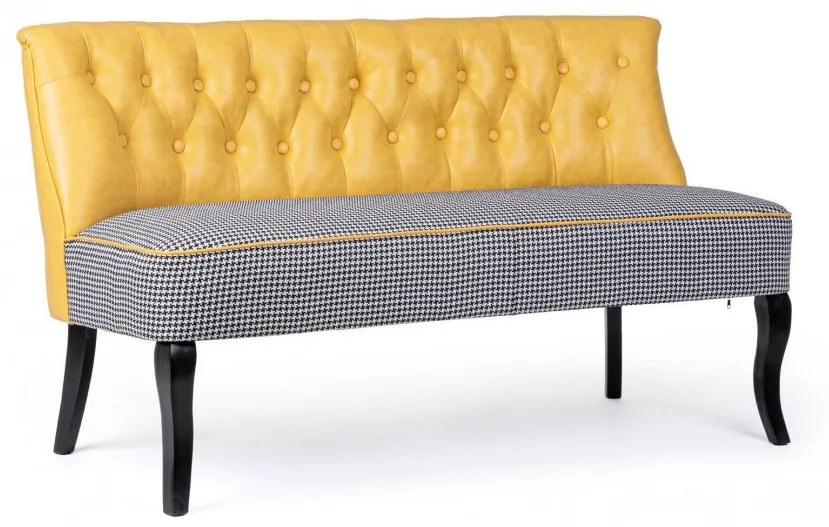Canapea fixa 2 locuri design modern BATILDA OCHER 0748283 BZ