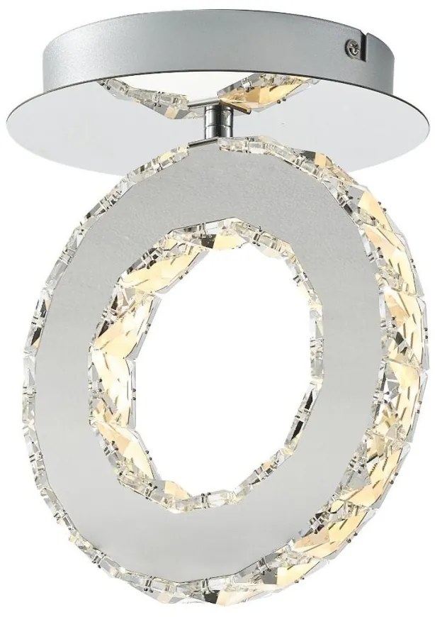 Lustra LED aplicata design modern Girona crom