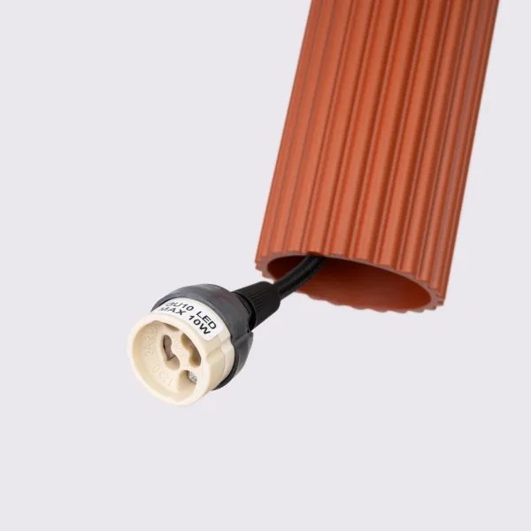 BRILAGI - Lustră LED pe cablu CRESTO 1xGU10/10W/230V portocalie