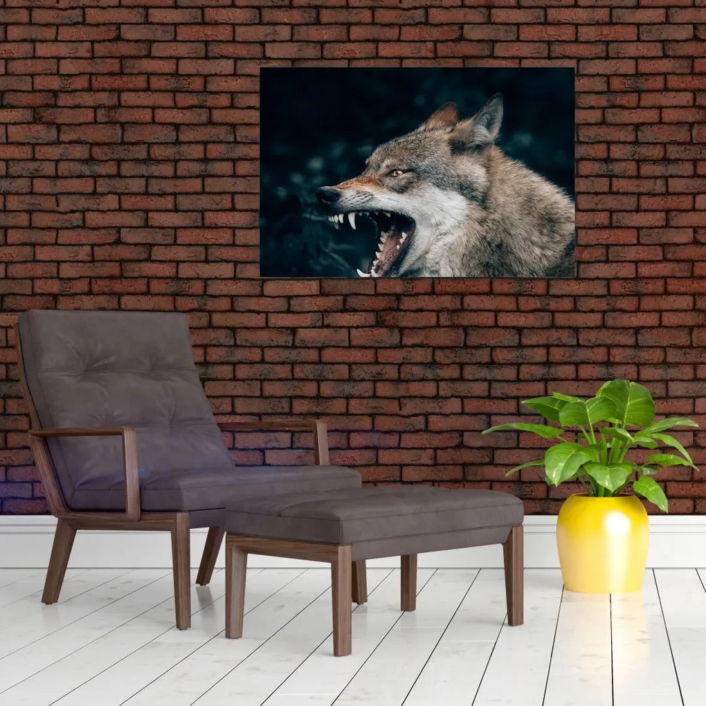 Tablou cu lup (90x60 cm)