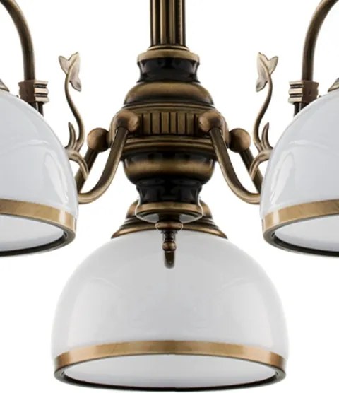 Brilagi - Lustră pe tijă TAURUS 5xE27/15W/230V diam. 70 cm bronz