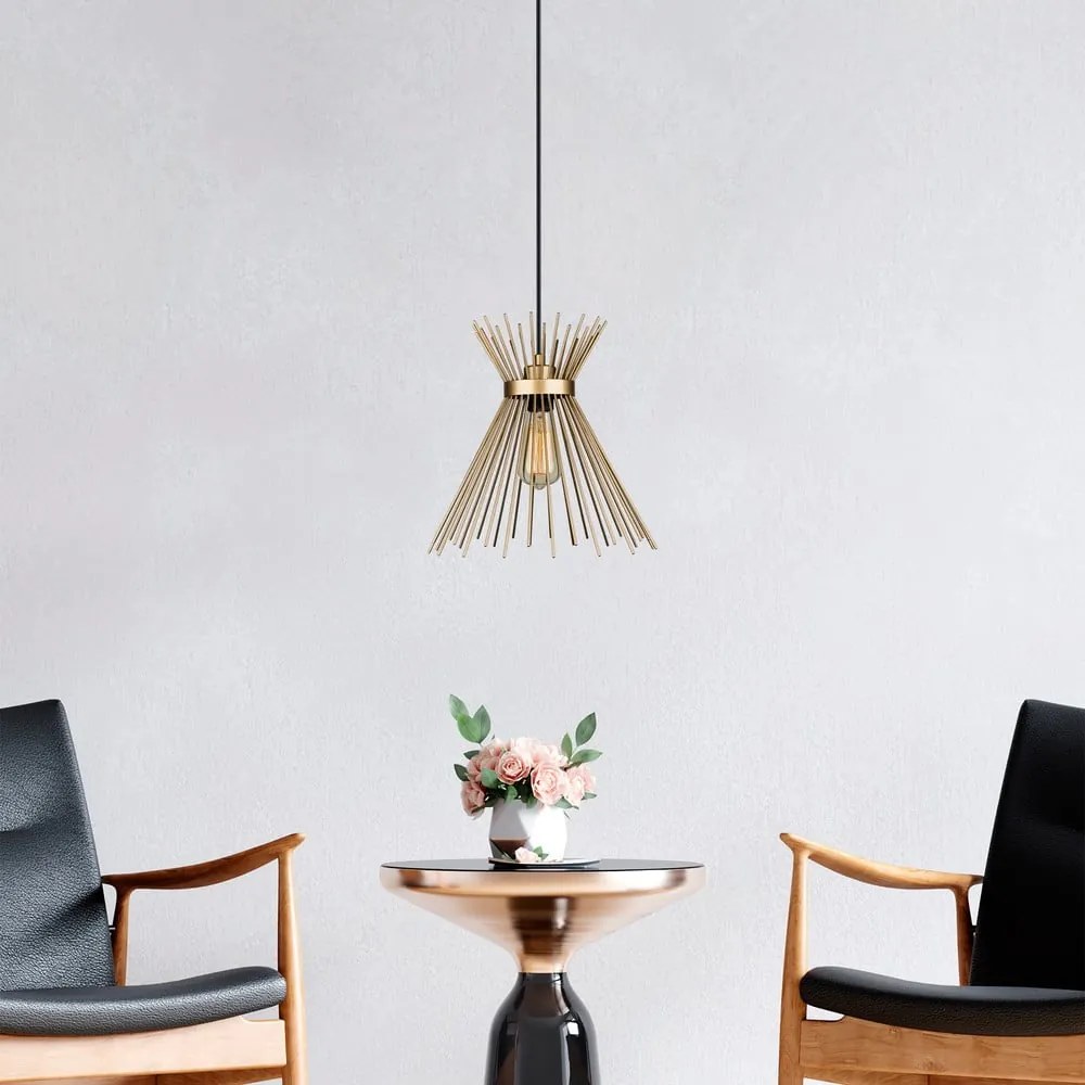 Lustră aurie din metal Izmir – Squid Lighting