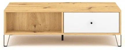 Măsuță de cafea SULA stejar artisan/alb