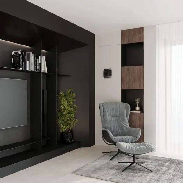 Aplică HESTIA 1xG9/40W/230V neagră Sollux SL.0981